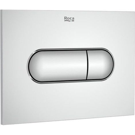 Roca Placa de accionamiento doble pulsador en plástico, cromo brillante (A890222201)