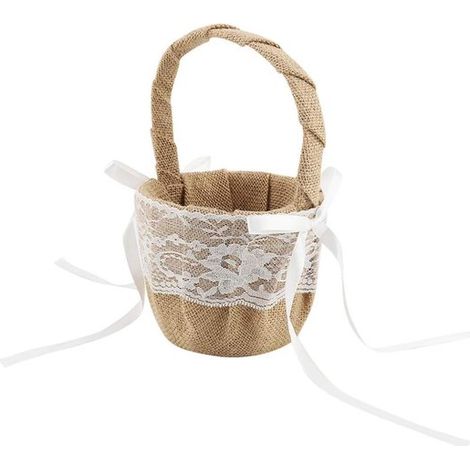 Cesta para niña de las flores - 0,01 L - Marrón/Blanco (1/5)