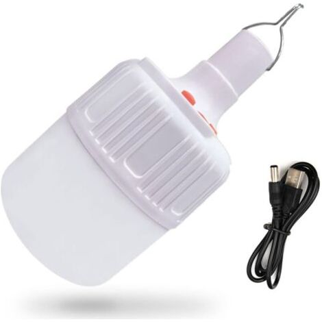 Lampe Camping Rechargeable 5000K 50W Ampoule Lanterne Camping USB 4 Modes De Luminosité à L'IntéRieur Et à L'ExtéRieur Pour L'éClairage De La Maison Et Les éVéNements D'Urgence (1/4)