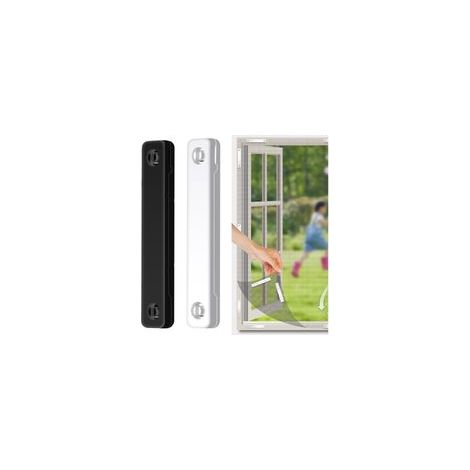 Lot de 12 aimants pour moustiquaire de fenêtre – Fixation sans perçage – Matériau ABS – Couleurs noir et blanc – Taille 7,5 cm x 1 cm  12Pcs