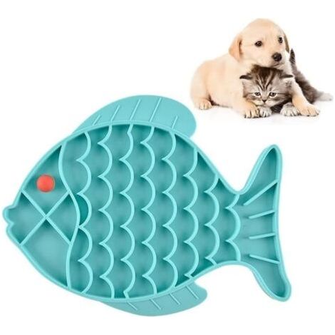 Gamelle d'alimentation Lente, Tapis de Lechage pour Chien ou Chat , Favorise Une Digestion Lente pour Les Chiens et Les Chats (1/4)