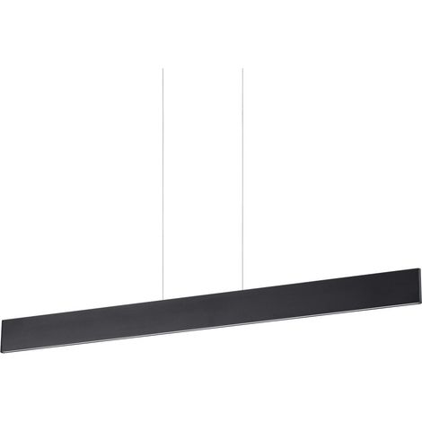 Ideal Lux DESK - Suspension linéaire LED intégrée au plafond 1 lumière noire 3000K