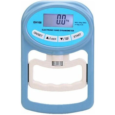 Le compteur de force de préhension dynamomètre numérique portable de 120 kg capture automatiquement la force de préhension électronique (1/5)