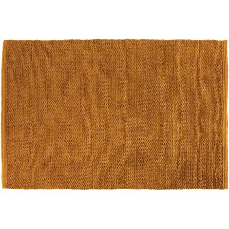 Tapis de Salon en Jute Naturel Tressé Main Jaune Moutarde 160 x 230 cm Oeko-Tex - PANGIVO (1/3)