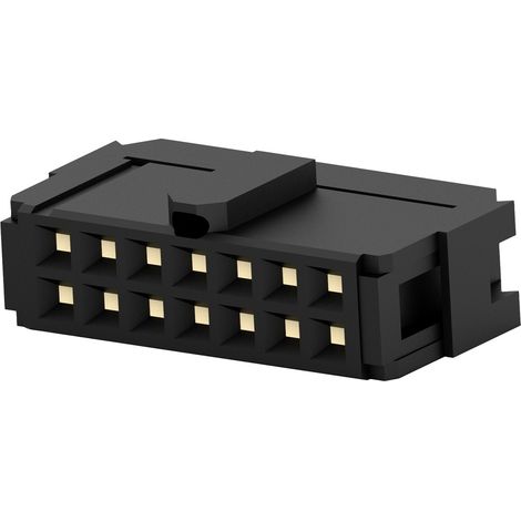 TE Connectivity 1658621-2 Buchsenleiste Rastermaß: 2.54 mm Polzahl Gesamt: 14 Anzahl Reihen: 2 1 St (1/5)