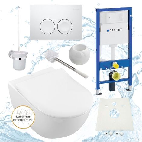 Geberit Duofix Vorwandelement V&B Subway 2.0 WC spülrandlos WC-Bürste Stehend Set (1/4)