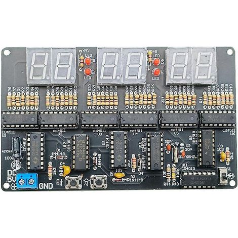 Kit d'horloge numérique 6 bits 4,5 V-5,5 V CC pour l'enseignement et la formation au soudage (1/5)