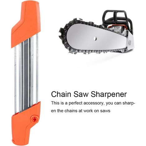 Affûteur de Chaîne de Tronçonneuse 2 en 1 3/8" 4.0mm pour STIHL - Kit d'Affûtage Professionnel en Métal et Plastique (32cm)