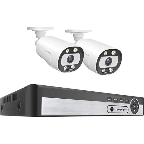 Sicherheitskamerasystem, 10,1"-LCD-Monitor, Full HD 1080p-Nachtsicht, 4 Stück 0 TB (1/2)