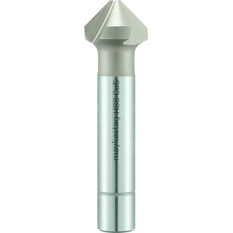 Fraise à Lamer HSS Cobalt 5% DIN 335 C - Métaux, s 90° D. 5.3 x Lt. 40 x d. 1.5 x Q. 4 mm x Z3 - Diamwood
