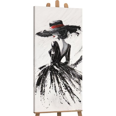 Gemälde Die Dame auf Keilrahmen 115x50 cm (1/5)