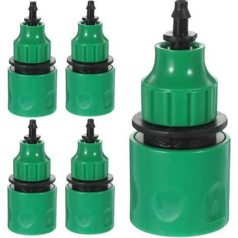 Lot de 5 connecteurs de tuyau en plastique 4/7 et 8/11 pour arroseur de jardin (1/5)