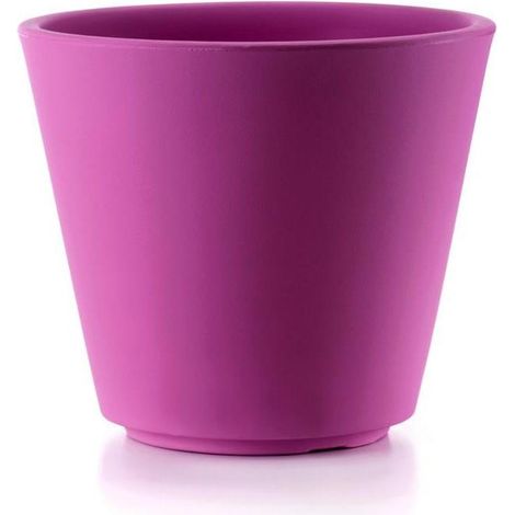 Outdoor "Ribeira Essential" Kunststoffvase für Blumen und Pflanzen -35 cm / Anthrazit