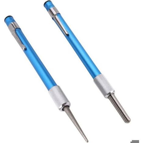 Aiguiseur À Couteaux - Tige D'affûtage Diamant Réglable - Pour Couteaux Ciseaux Hameçons Camping Plein Air - 2 Pièces (1/3)