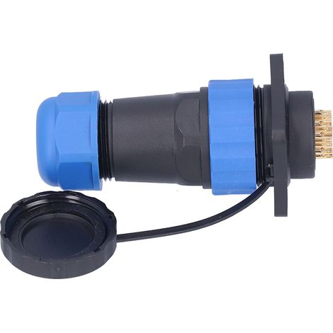 Connecteur d'alimentation étanche IP68, mâle/femelle, carré, 4 trous, prise aviation, 380 V, 10 A, SP2810 broches (1/5)