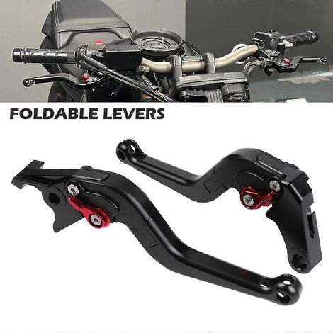Leviers de frein et d'embrayage pliables compatibles avec les motos HONDA CB650R et CBR650R (2019-2025)  poignées de commande manuelles pliables et réglables. (1/5)