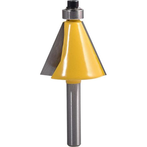 Fraises à chanfreiner en carbure à 22,5°, queue de 6,35 mm (1/4") pour le travail du bois, outils de précision pour vos projets (1/4)
