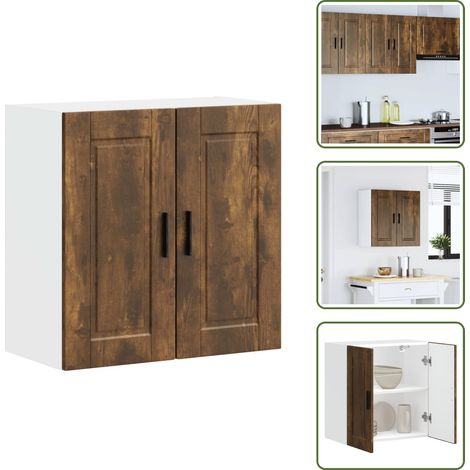 vidaXL Küchen-Hängeschrank Porto Räuchereiche Holzwerkstoff (1/5)