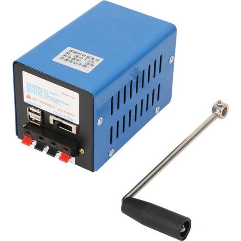 Generatore portatile ad alta potenza da 20 W con manovella USB, generatore di ricarica, generatore di backup, dinamotore manuale, generatori per esterni per campeggio, sopravvivenza, alimentazione mob