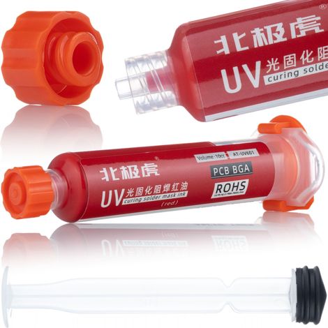 Red Soldermask 10ml con stantuffo