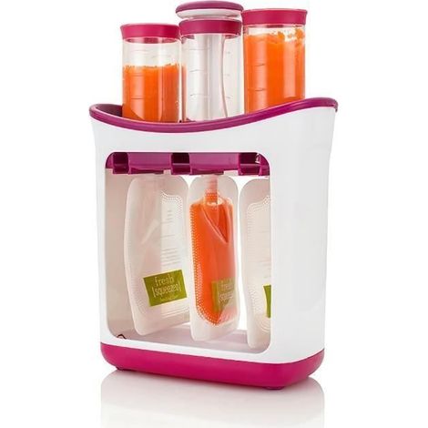 Presse à purées - Squeeze Station - Blanc-Parme - Pour bébé - 500 ml (1/3)
