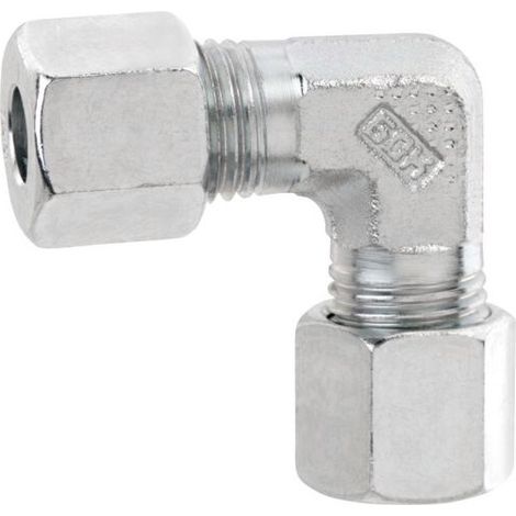 GOK Winkel-Verschraubung 0770800 8 x 8 mm, Baureihe L, mit Stahlschneidring Typ D