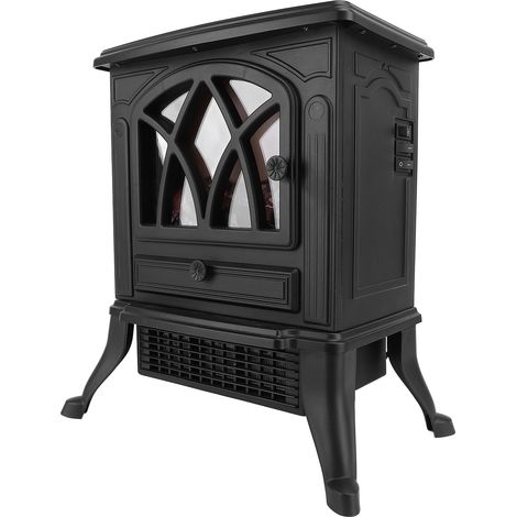 Cheminée électrique à effet flamme 3D, chauffage rapide, prise UE 220 V (1/5)