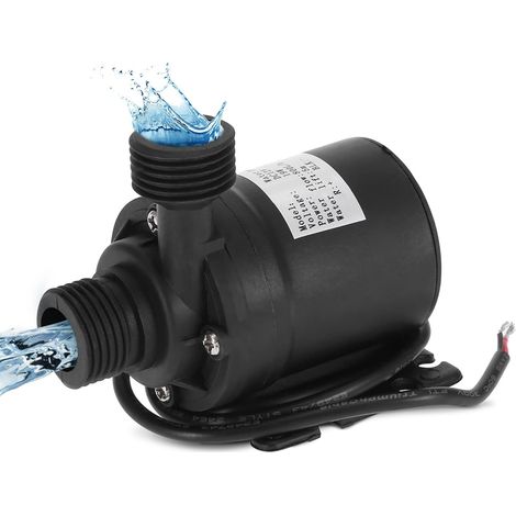 DC 12V 800L de Pompe à Eau Submersible, sans balais pour système de Circulation d'eau système de Circulation Solaire pour Circulation de l'eau de Piscine de Fontaine d'aquarium d'étang (1/5)