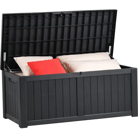 YITAHOME Baule da Giardino 450L per Esterni, Grande Baule da Esterno in Resina per Patio Forniture, Cuscini da Esterno (1/5)