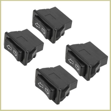 Interrupteur universel de vitre électrique de voiture, 4 pièces, 5 broches, interrupteur de levage en verre avec lampe verte pour (1/4)