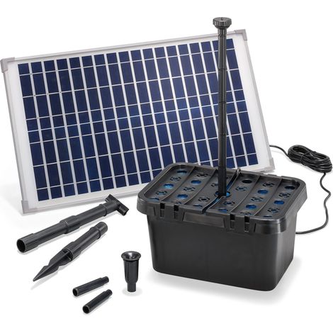 Solar Teichfilter Professional 25W 875 l/h Teich-Filterpumpe esotec 100902