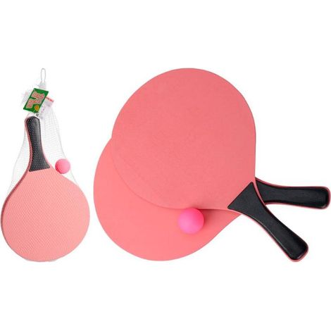 PROBEACH palas playa + pelota , Set de palas de playa 3 piezas, un juego divertido y dinámico ideal para disfrutar al aire libre en la playa, el parque o el jardín.

Característica