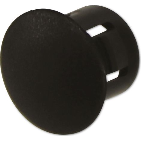 KSS Cache pour trou en polyamide 6.6, noir, pour trou 7,9, diamètre du cache 10,3, 1 pièce (1/2)