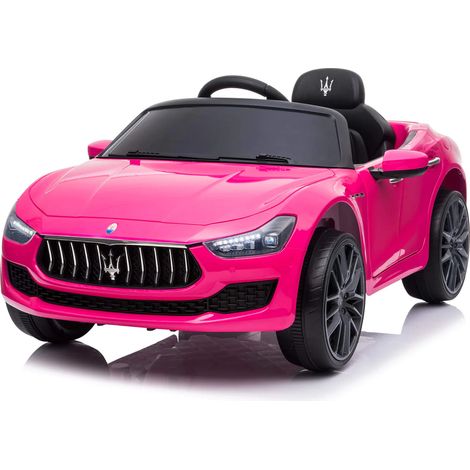 Macchina Elettrica per Bambini 12V con Licenza Maserati Ghibli Rosa (1/5)