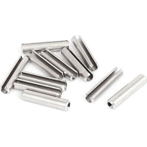 Goupille à Ressort Fendue M4 x 20 mm en acier inoxydable 304 Rouleau Cheville broche 10pcs (1/2)
