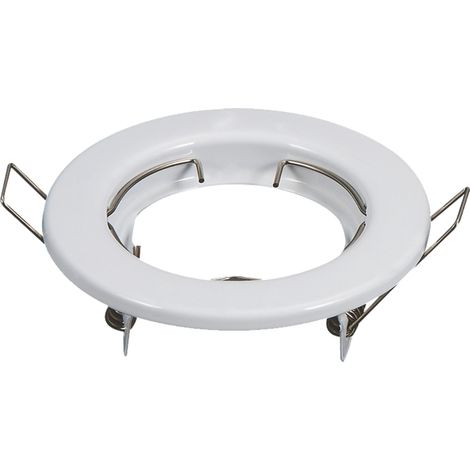 Portafaretto GU10 / MR16 da incasso 80mm Bianco Rotondo Confezione 2pz Aigostar