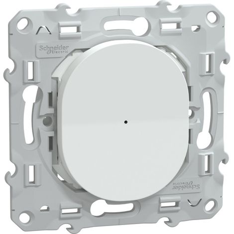 VARIATEUR POUSSOIR 2 FILS ZIGBEE BLANC SCHNEIDER WISER OVALIS - S320522W (1/5)