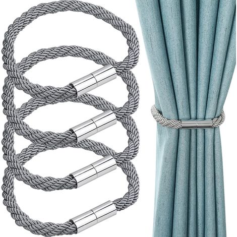 4 Stück magnetische Gardinenhalter, Gardinenschnallen, magnetische Gardinenhalter