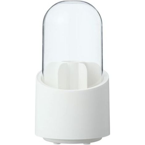 Boîte de rangement pour pinceaux cosmétiques, porte-stylos rotatifs pour étudiants, papeterie, blanc, support de brosse à cheveux pour salle de bain, organisateur de maquillage, support de (1/5)