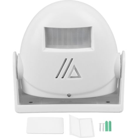 Sonnette de porte intelligente avec capteur d'accueil et alarme blanche pour entrée d'hôtel ou de magasin-AquaForge