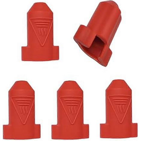 5-teiliges Silikon-Wärmeisolierungsset für Creality K1/K1Max Keramik-Heizblock-Kit (rot) (1/5)