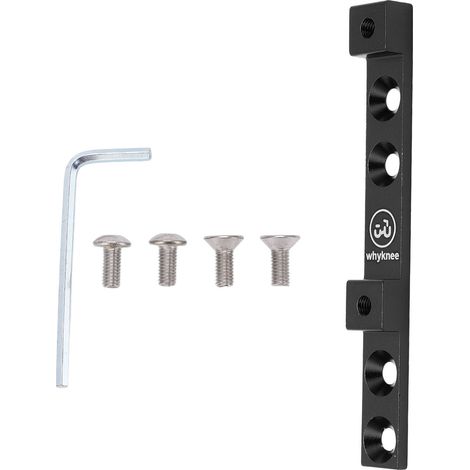 Support de bouteille vélo réglable 4 trous - fixation ajustable pour cadre - noir (1/5)