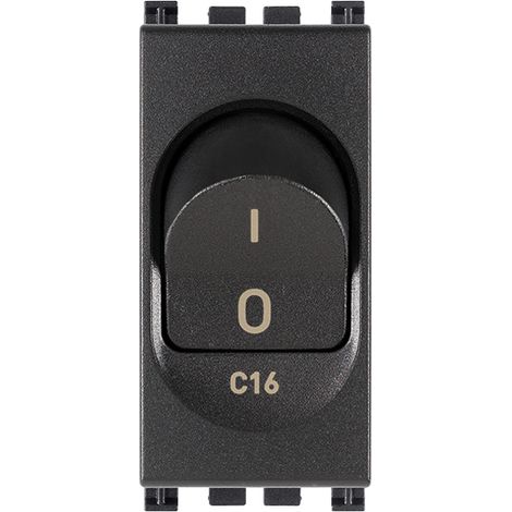VIMAR - 19405.16 Interruttore MT 1P+N C16 120-230V grigio