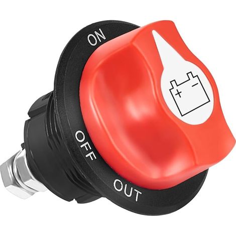 Interruptor de desconexión de batería de 12V-24V 100A ON-OFF para coche, barco, camión, motocicleta y vehículo marítimo. (1/5)