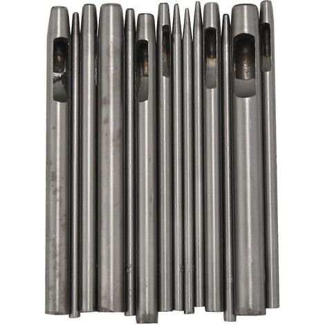 Ensemble de 14 emporte-pièces ronds creux pour le travail du cuir, outil de perforation pour bracelets de montre bs (1/5)