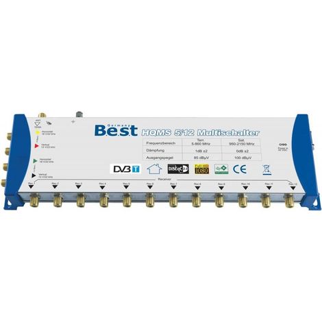 BEST GERMANY 5-12 Multiswitch Commutateur 5 entrées - 12 sorties (1/2)