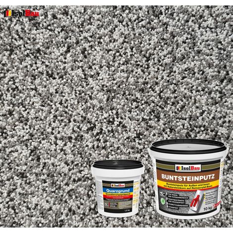 Juego de yeso para mosaico IsolBau Mosaikputz BP20 10 kg + imprimación de cuarzo Quarzgrund 1,5 kg (1/2)