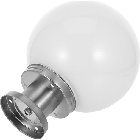 Lampe Globe Acrylique Ronde Blanche pour Éclairage Extérieur Ip65, Décoration Polyvalente et Éclairage Fiable pour Mur de Jardin et Terrasse Moderne (1/5)