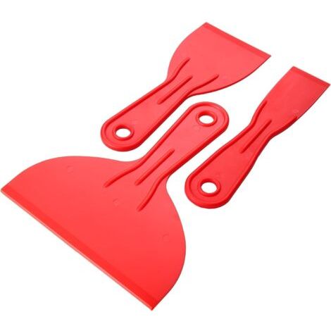 Lot de 3 couteaux à mastic en plastique : 3,8 cm, 7,6 cm et 15,2 cm. (1/4)