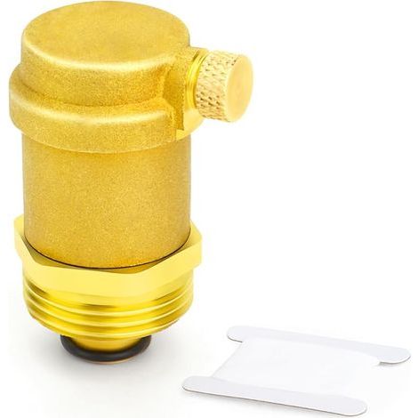 1 pièce de soupape de purge d'air automatique en laiton, soupape de purge d'air 3/4" BSP Purge d'air dans le système de chauffage pour chauffe-eau solaire et système CVC (1/5)